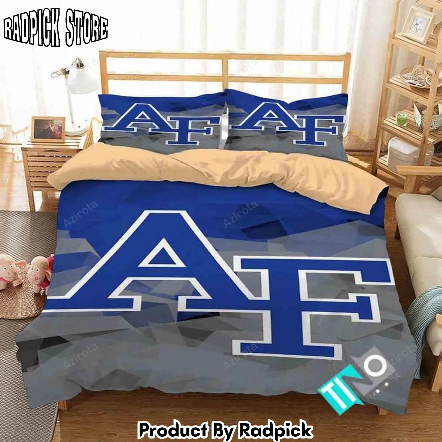 Radpick air force falcons 3 logo d 3d duvet cover bedding sets rp3278880
